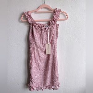 Brand new beginning boutique romance dress in pink floral